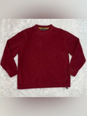 Peter Storm Mens Size M Medium Red Sweater Sweatshirt Hi Pile Fleece Outdoor